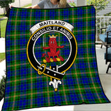 Clan Maitland Crest Tartan Premium Quilt FC286