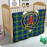 Clan Maitland Crest Tartan Premium Quilt FC286