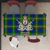 Clan Maitland Tartan Tablecloth Golden Sword of Courageous Legacy BG707