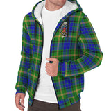 Clan Maitland Crest Tartan Sherpa Hoodie CT290