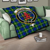 Clan Maitland Crest Tartan Premium Quilt FC286