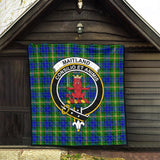 Clan Maitland Crest Tartan Premium Quilt FC286