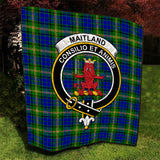 Clan Maitland Crest Tartan Premium Quilt FC286