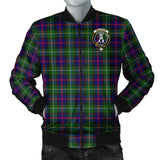 Clan Malcolm Crest Tartan Bomber Jacket ZJ700