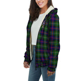 Clan Malcolm Crest Tartan Sherpa Hoodie CT288