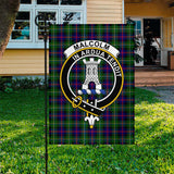 Clan Malcolm Crest Tartan Flag CF700