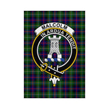 Clan Malcolm Crest Tartan Flag CF700