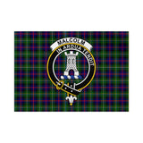 Clan Malcolm Crest Tartan Flag CF700