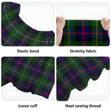 Clan Malcolm Tartan Off Shoulder Long Dress VL801