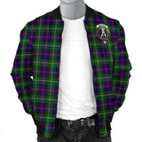 Clan Malcolm Crest Tartan Bomber Jacket ZJ700