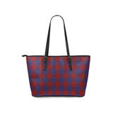 Clan Robinson Tartan Leather Tote Bag MT204