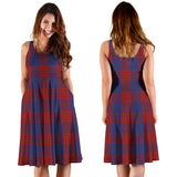 Clan Robinson Tartan Sleeveless Midi Womens Dress VS268