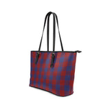 Clan Robinson Tartan Leather Tote Bag MT204