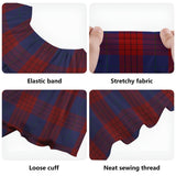 Clan Robinson Tartan Off Shoulder Long Dress VL997