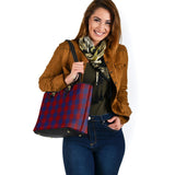 Clan Robinson Tartan Leather Tote Bag MT204