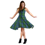 Clan Stirling Tartan Sleeveless Midi Womens Dress VS163