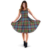 Clan Stirling Bannockburn Tartan Sleeveless Midi Womens Dress VS162