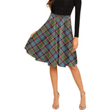 Clan Stirling Bannockburn Tartan Melete Pleated Midi Skirt V158