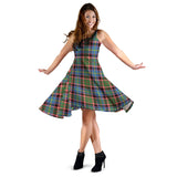 Clan Stirling Bannockburn Tartan Sleeveless Midi Womens Dress VS162