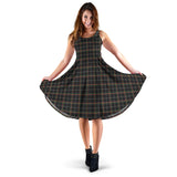 Clan Stott Tartan Sleeveless Midi Womens Dress VS160