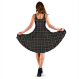 Clan Stott Tartan Sleeveless Midi Womens Dress VS160