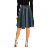 Clan Strachan Tartan Melete Pleated Midi Skirt V155