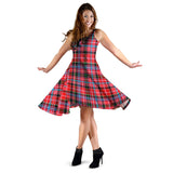 Clan Straiton Tartan Sleeveless Midi Womens Dress VS158