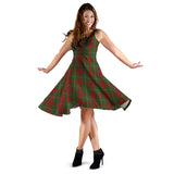 Clan Strange Tartan Sleeveless Midi Womens Dress VS157