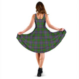 Clan Strange of Balkaskie Tartan Sleeveless Midi Womens Dress VS156