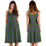 Clan Strange of Balkaskie Tartan Sleeveless Midi Womens Dress VS156