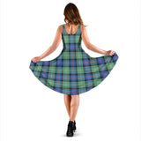 Clan Sutherland Ancient Tartan Sleeveless Midi Womens Dress VS153