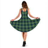 Clan Swinton Tartan Sleeveless Midi Womens Dress VS149