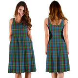 Clan Tait Tartan Sleeveless Midi Womens Dress VS147