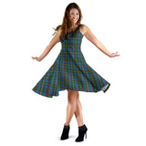 Clan Tait Tartan Sleeveless Midi Womens Dress VS147