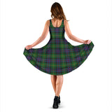 Clan Tait Modern Tartan Sleeveless Midi Womens Dress VS146