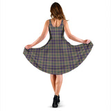 Clan Taylor Weathered Tartan Sleeveless Midi Womens Dress VS143