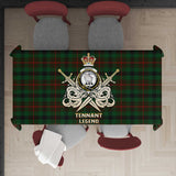 Clan Tennant Tartan Tablecloth Golden Sword of Courageous Legacy BG949