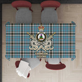 Clan Thomson Tartan Tablecloth Golden Sword of Courageous Legacy BG954