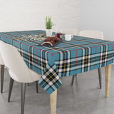 Clan Thomson Tartan Tablecloth Golden Sword of Courageous Legacy BG954