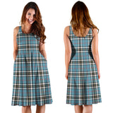 Clan Thomson Tartan Sleeveless Midi Womens Dress VS139