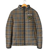 Clan Thomson Camel Crest Tartan Padded Jacket RF938