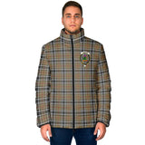 Clan Thomson Camel Crest Tartan Padded Jacket RF938