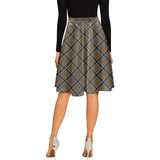 Clan Thomson Camel Tartan Melete Pleated Midi Skirt V134