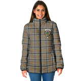 Clan Thomson Camel Crest Tartan Padded Jacket RF938