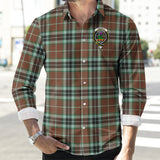 Clan Thomson Hunting Modern Crest Tartan Long Sleeve Shirt PC58