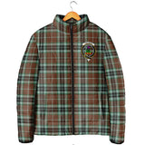 Clan Thomson Hunting Modern Crest Tartan Padded Jacket RF940