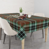 Clan Thomson Hunting Modern Tartan Tablecloth Golden Sword of Courageous Legacy BG953