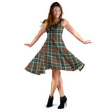 Clan Thomson Hunting Modern Tartan Sleeveless Midi Womens Dress VS136