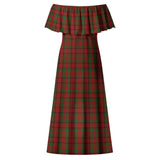 Clan Tipperary County Ireland Tartan Off Shoulder Long Dress VL1136