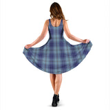 Clan Traynor Tartan Sleeveless Midi Womens Dress VS134